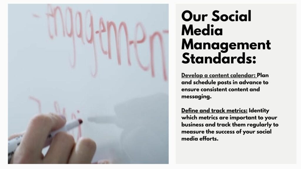 Social Media Management Standards. 